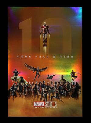 Lot #510 - MARVEL STUDIOS: THE FIRST TEN YEARS (2018) - Special Commemorative Poster, 2018