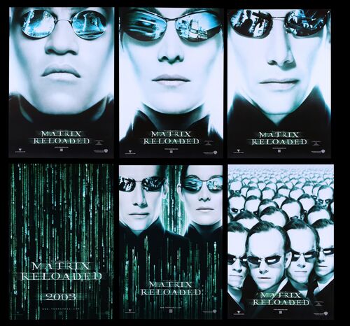 Lot #522 - THE MATRIX RELOADED (2003) - Five One-Sheets, 2003