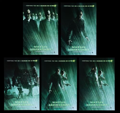 Lot #524 - THE MATRIX REVOLUTIONS (2003) - Five One-Sheets, 2003