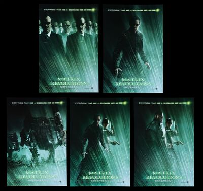 Lot #524 - THE MATRIX REVOLUTIONS (2003) - Five One-Sheets, 2003