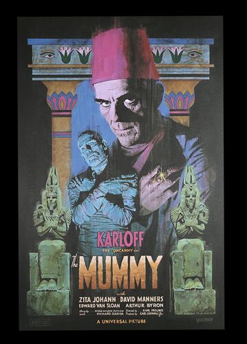 Lot #536 - THE MUMMY (1932) - Hand-numbered Limited Edition Vice Press and Bottleneck Gallery Print, 2020