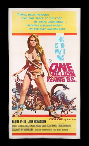 Lot #546 - ONE MILLION YEARS B.C. (1966) - US Three-Sheet, 1966