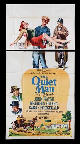 Lot #568 - THE QUIET MAN (1952) - US Three-Sheet, 1952