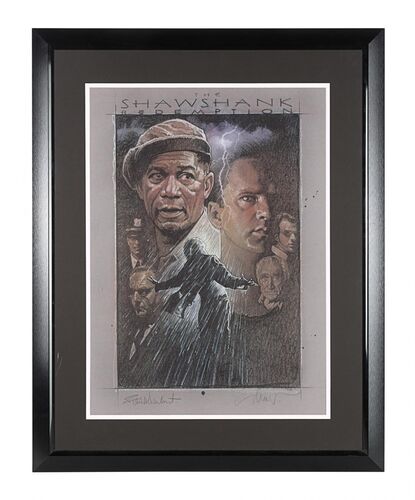 Lot #597 - THE SHAWSHANK REDEMPTION (1994) - Hand-autographed Giclee Print by Frank Darabont and Drew Struzan