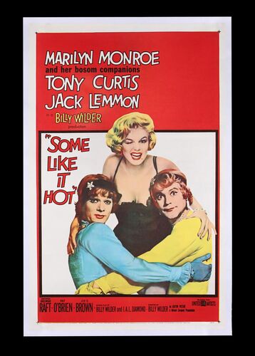 Lot #605 - SOME LIKE IT HOT (1959) - US One-Sheet, 1960
