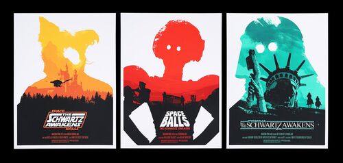 Lot #608 - SPACEBALLS (1987) - Set of Three Matching-Numbered Limited Edition Prints, 2015