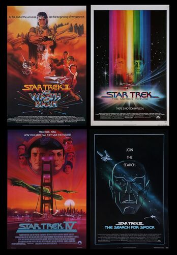 Lot #617 - STAR TREK: VARIOUS PRODUCTIONS (1979-1986) - Three US One-Sheets and Commercial Poster, 1979, 1984, 1986