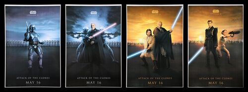 Lot #619 - STAR WARS: EP II - ATTACK OF THE CLONES (2002) - Four British Bus Shelter Posters, 2002
