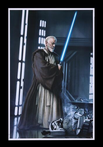 Lot #620 - STAR WARS: EP IV - A NEW HOPE (1977) - Hand-numbered Limited Edition Dark Ink Art Print, 2017