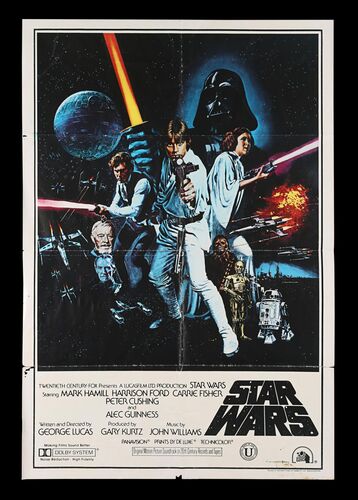 Lot #622 - STAR WARS: EP IV - A NEW HOPE (1977) - Charles Lippincott Collection: Indian One-Sheet - Style C, 1977