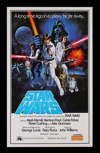 Lot #623 - STAR WARS: EP IV - A NEW HOPE (1977) - Charles Lippincott Collection: Netherlands (Dutch) One-Sheet, 1977