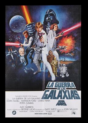 Lot #624 - STAR WARS: EP IV - A NEW HOPE (1977) - Charles Lippincott Collection: Spanish One-Sheet - Style C, 1977