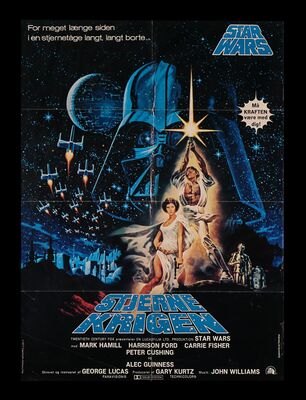 Lot #625 - STAR WARS: EP IV - A NEW HOPE (1977) - Charles Lippincott Collection: Danish One-Sheet, 1977