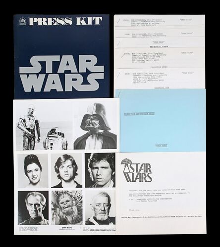 Lot #635 - STAR WARS: EP IV - A NEW HOPE (1977) - Charles Lippincott Collection: US Press Kit, 1977