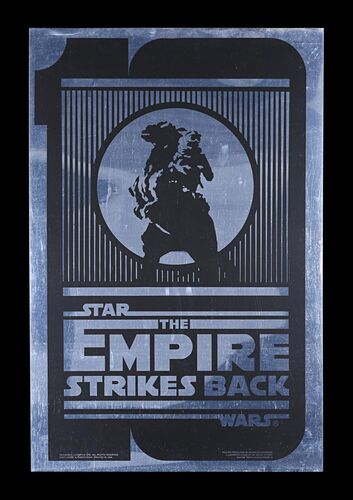 Lot #654 - STAR WARS: EP V - THE EMPIRE STRIKES BACK (1980) - US Kilian Anniversary One-Sheet - Style A, 1990
