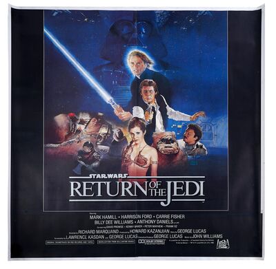 Lot #682 - STAR WARS: EP VI - RETURN OF THE JEDI (1983) - US Style B Six-Sheet, 1983