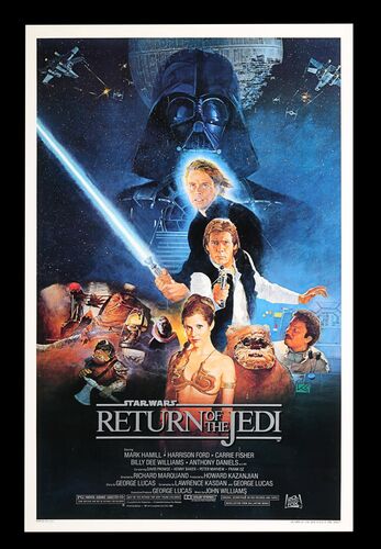Lot #683 - STAR WARS: EP VI - RETURN OF THE JEDI (1983) - US One-Sheet (Style B), 1983
