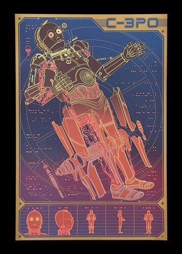 Lot #691 - STAR WARS SPECIAL: C-3PO (2016) - Signed and Numbered Limited Edition Mondo Print, 2016