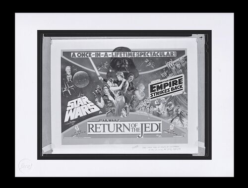 Lot #692 - STAR WARS: A NEW HOPE/ EMPIRE STRIKES BACK/RETURN OF THE JEDI TRIPLE BILL (1983) - FEREF ARCHIVE: Original Negative with 1 of 1 Proof Print, 2021
