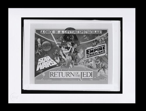 Lot #693 - STAR WARS: A NEW HOPE/ EMPIRE STRIKES BACK/RETURN OF THE JEDI TRIPLE BILL (1983) - FEREF ARCHIVE: Original Negative with 1 of 1 Proof Print, 2021
