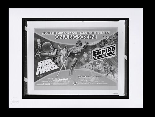 Lot #694 - STAR WARS: A NEW HOPE/EMPIRE STRIKES BACK DOUBLE BILL(1980) - FEREF ARCHIVE: Original Negatives with 1 of 1 Proof Print, 2021