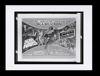 Lot #694 - STAR WARS: A NEW HOPE/EMPIRE STRIKES BACK DOUBLE BILL(1980) - FEREF ARCHIVE: Original Negatives with 1 of 1 Proof Print, 2021