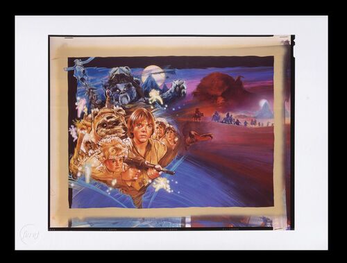 Lot #696 - STAR WARS: CARAVAN OF COURAGE: AN EWOK ADVENTURE (1984) - FEREF ARCHIVE: Original Transparency with 1 of 1 Proof Print, 2021