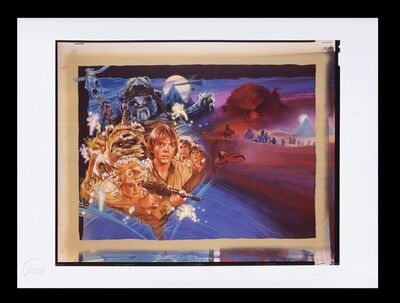 Lot #696 - STAR WARS: CARAVAN OF COURAGE: AN EWOK ADVENTURE (1984) - FEREF ARCHIVE: Original Transparency with 1 of 1 Proof Print, 2021