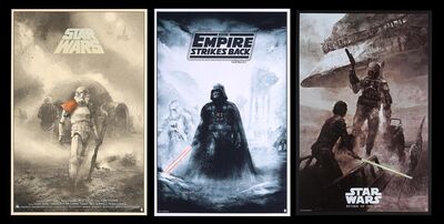 Lot #703 - STAR WARS: ORIGINAL TRILOGY (1977-83) - Signed and Numbered Private Commission and Bottleneck Gallery Limited Edition Prints, 2016, 2017, 2018
