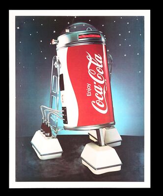Lot #705 - R2-D2 COBOT (1979) - Coca Cola Advertising Poster, 1979