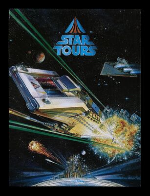 Lot #708 - STAR WARS: STAR TOURS (1987) - Special Euro Disney Theme Park Poster, 1992