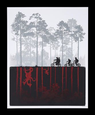 Lot #710 - STRANGER THINGS (2016) - Hand-numbered Limited Edition Bottleneck Gallery Print, 2016