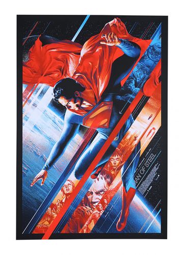 Lot #719 - SUPERMAN: MAN OF STEEL (2013) - Hand-numbered Limited Timed Edition Mondo Print, 2013