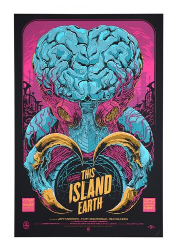 Lot #744 - THIS ISLAND EARTH (1955) - Hand-numbered Limited Edition Mondo Print, 2014