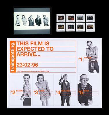 Lot #756 - TRAINSPOTTING (1996) - Original Transparency, UK Quad and 35mm Slides, 1996