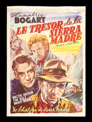 Lot #757 - THE TREASURE OF THE SIERRA MADRE (1948) - Belgian Affiche, 1948