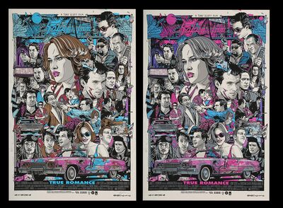 Lot #761 - TRUE ROMANCE (1993) - Signed and Numbered Limited Edition Regular and Variant Grey Matter Art Prints, 2018