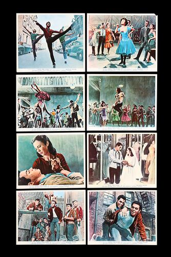 Lot #774 - WEST SIDE STORY (1961) - Set of Eight British Front of House Lobby Card Set, 1961
