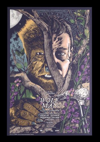 Lot #783 - THE WOLF MAN (1941) - Hand-numbered Limited Edition Vice Press and Bottleneck Gallery Print, 2019