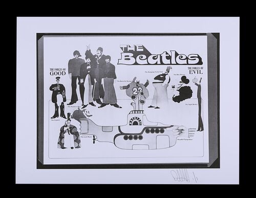 Lot #791 - YELLOW SUBMARINE (1968) - FEREF ARCHIVE: Original Poster Concept Negative and a 1 of 1 Proof Print, 2021