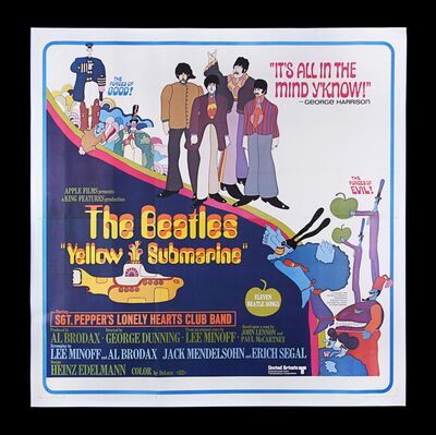 Lot #792 - YELLOW SUBMARINE (1968) - US Six-Sheet, 1968