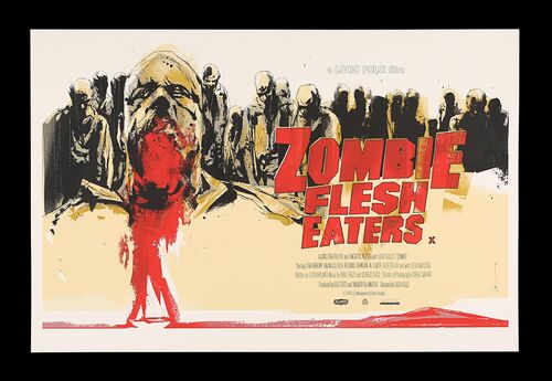 Lot #794 - ZOMBIE FLESH EATERS (1979) - Hand-numbered Limited Edition Mondo (Alamo Drafthouse) Print, 2011