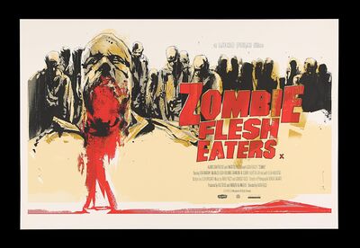 Lot #794 - ZOMBIE FLESH EATERS (1979) - Hand-numbered Limited Edition Mondo (Alamo Drafthouse) Print, 2011