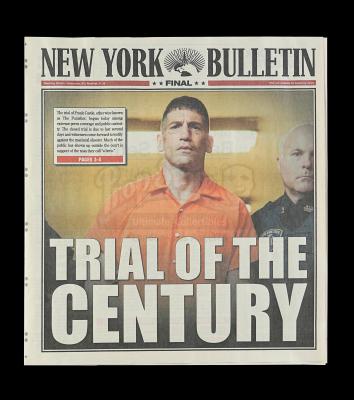 Lot # 48: Marvel's The Punisher (TV Series) - Dinah Madani's 'Trial of the Century' New York Bulletin Pages