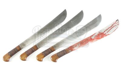 Lot # 134: Marvel's The Punisher (TV Series) - Set of Four Stunt Afghan Machetes