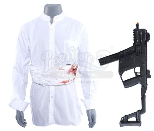 Lot # 208: Marvel's The Punisher (TV Series) - John Pilgrim's Bloodied Recovery Components with Stunt Machine Gun