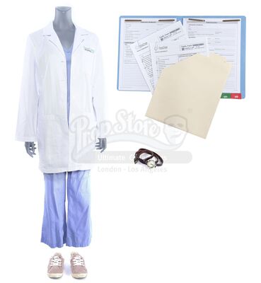 Lot # 215: Marvel's The Punisher (TV Series) - Amy Bendix's Hospital Costume and Frank Castle's Medical Files