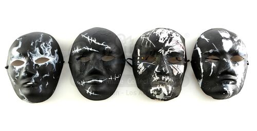 Lot # 219: Marvel's The Punisher (TV Series) - Four Distressed Jigsaw Crew Masks