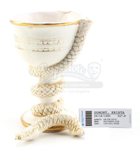 Lot # 237: Marvel's The Punisher (TV Series) - Krista Dumont's Breakaway Snake Goblet and Hospital Tags