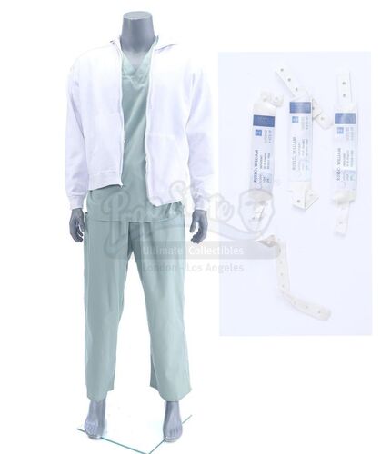 Lot # 243: Marvel's The Punisher (TV Series) - Billy Russo's Stunt Escape from Sacred Saints Costume with Three Bracelets